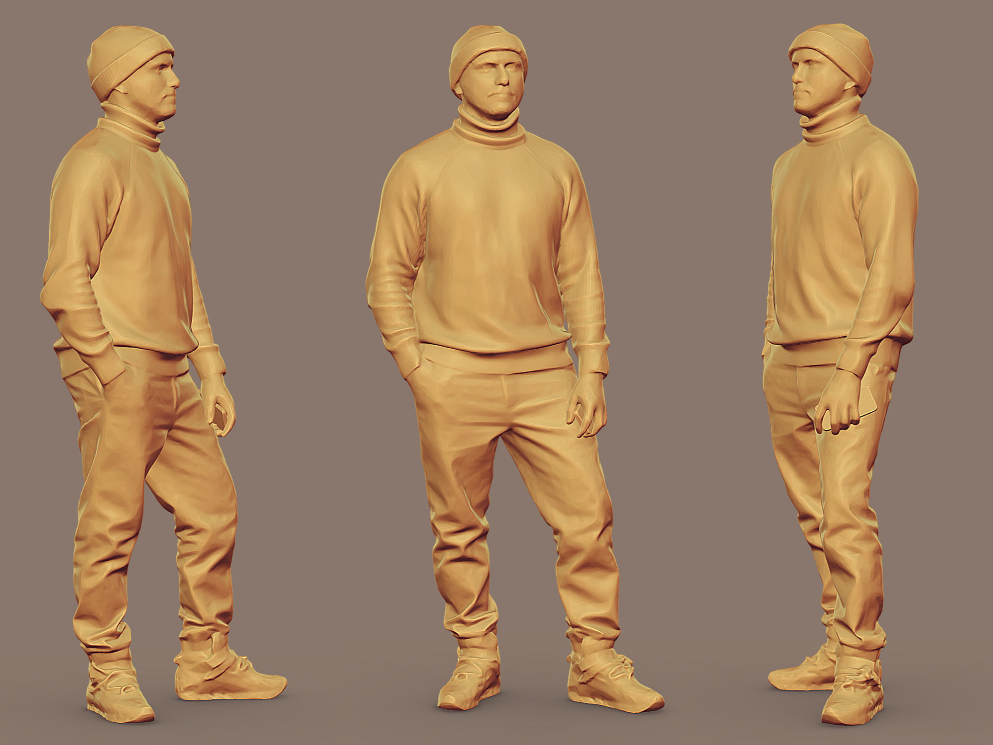 Turtleneck Guy 3D model_2
