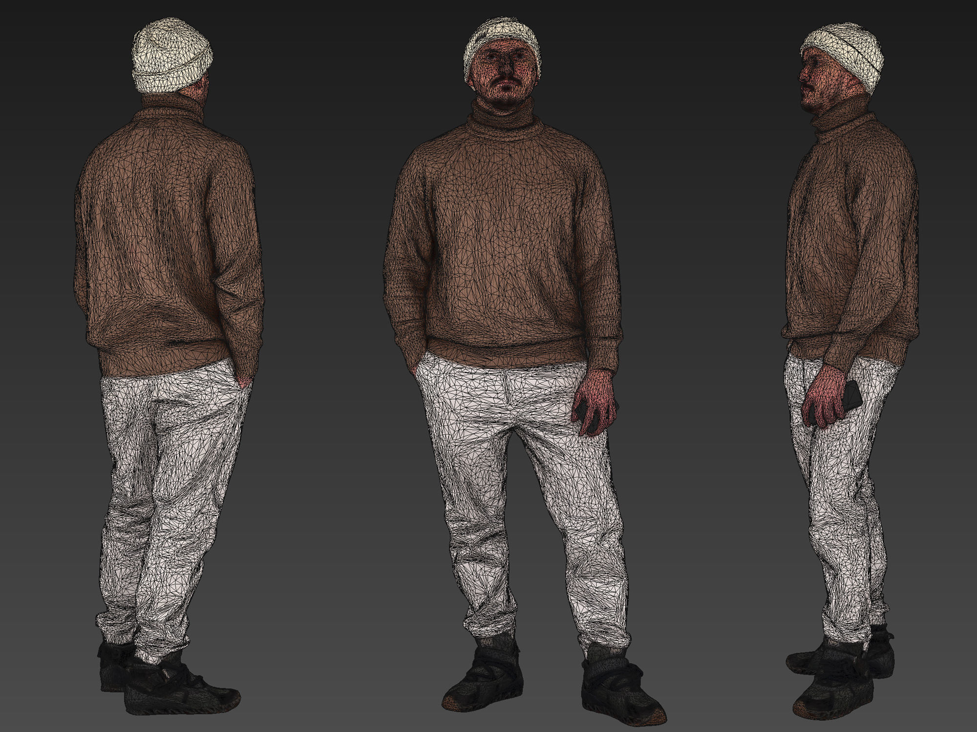 Turtleneck Guy 3D model_9