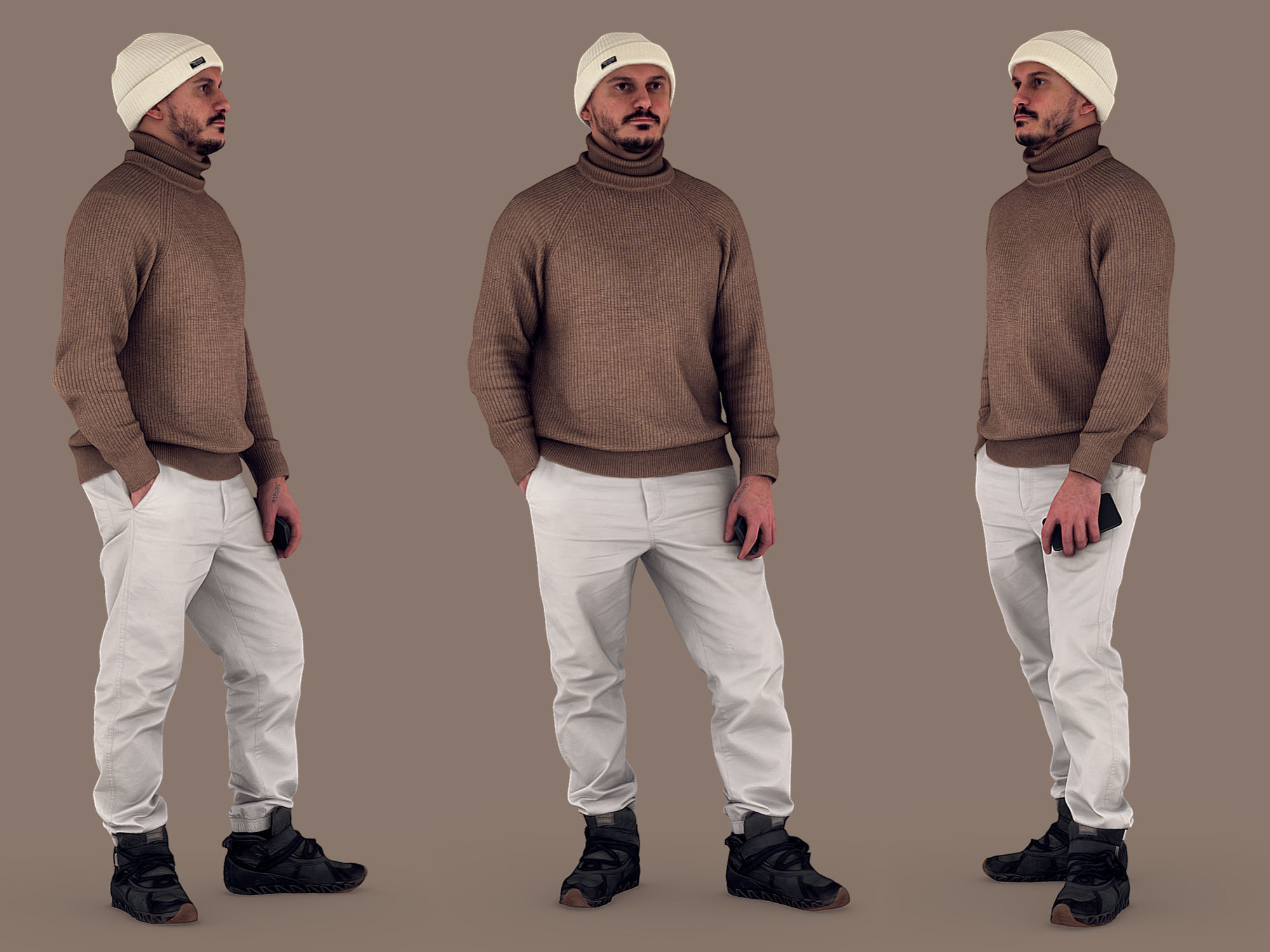 Turtleneck Guy 3D model_1