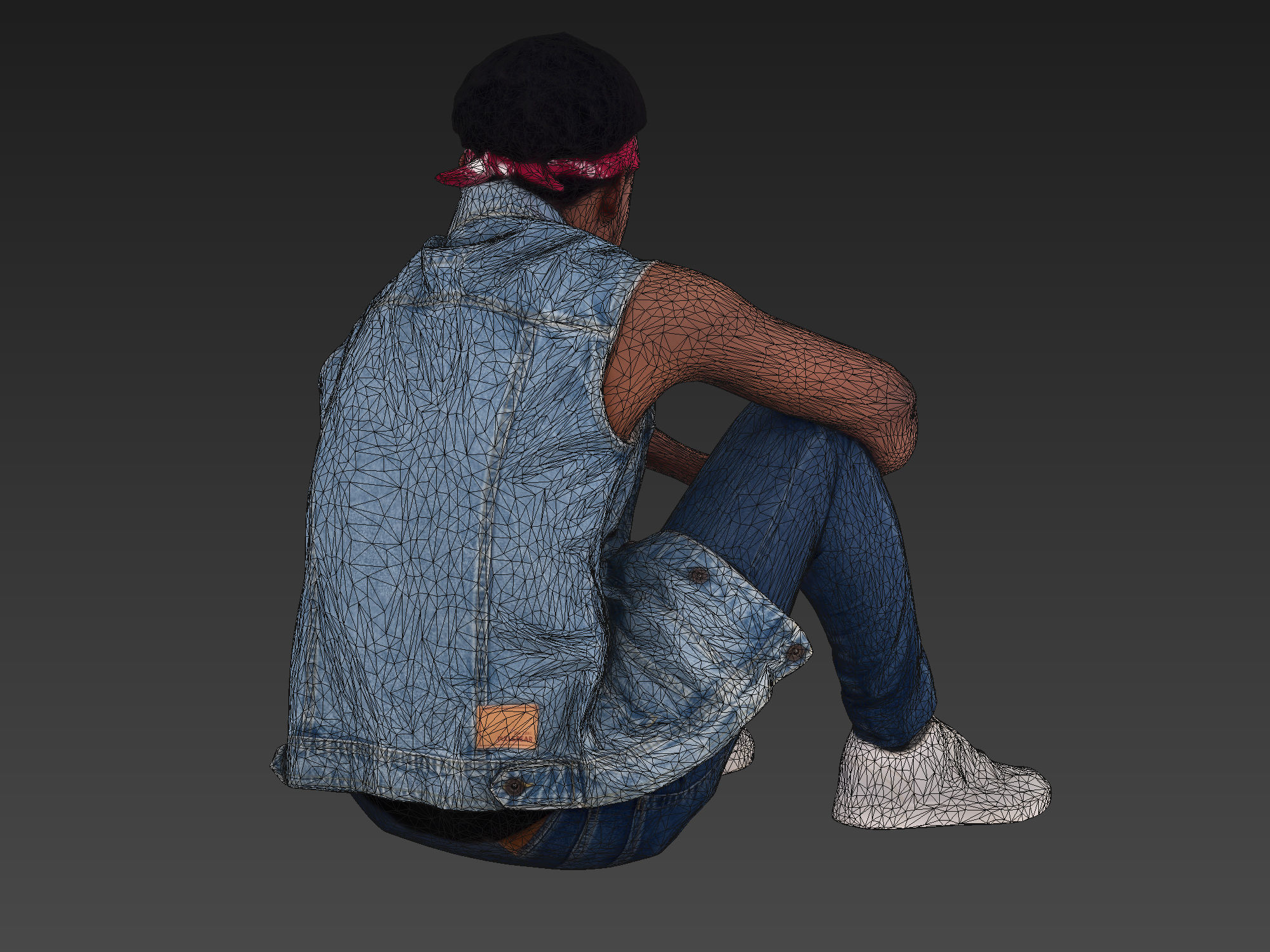 Buddy Sitting 3D model_8