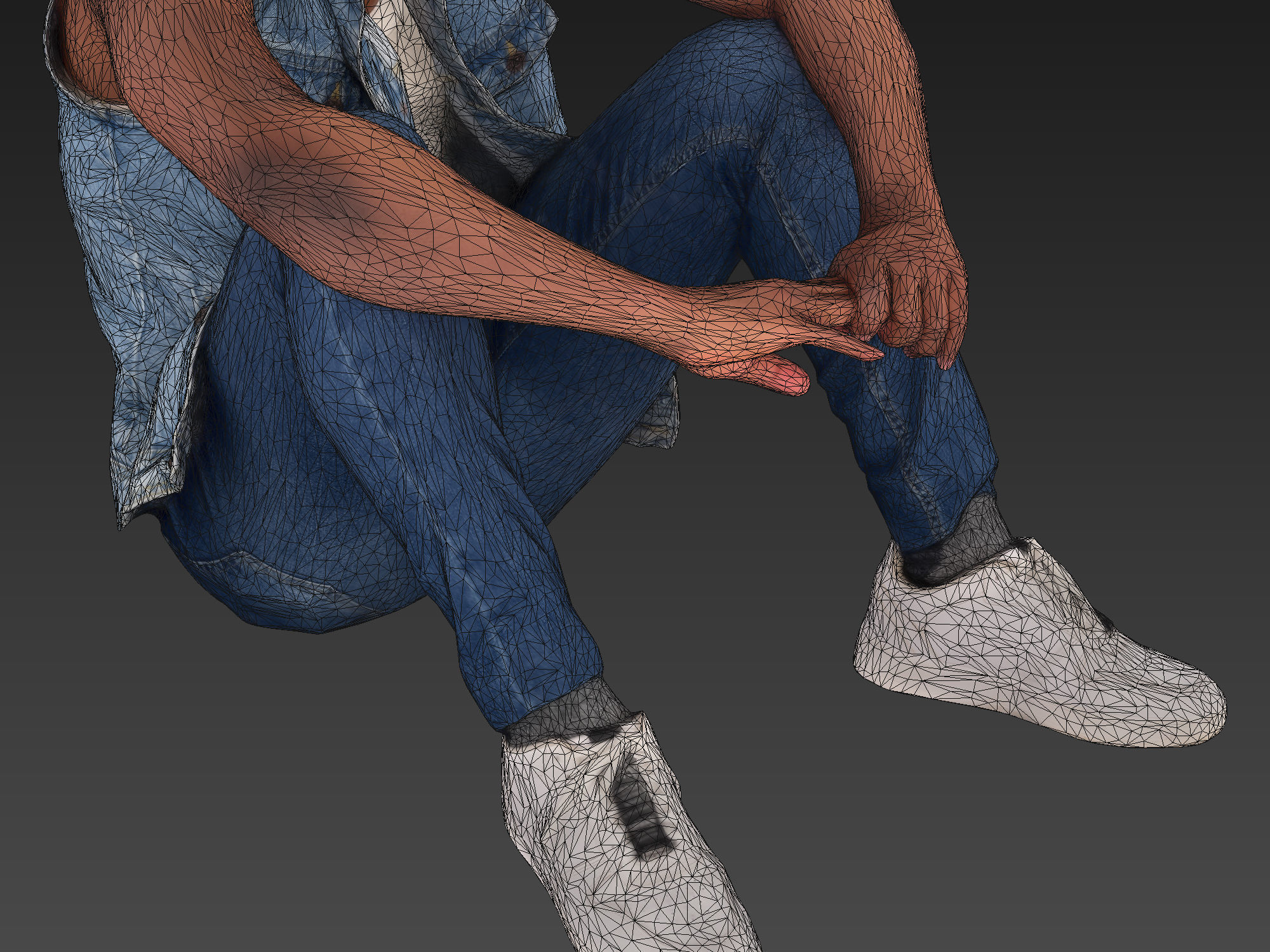 Buddy Sitting 3D model_10