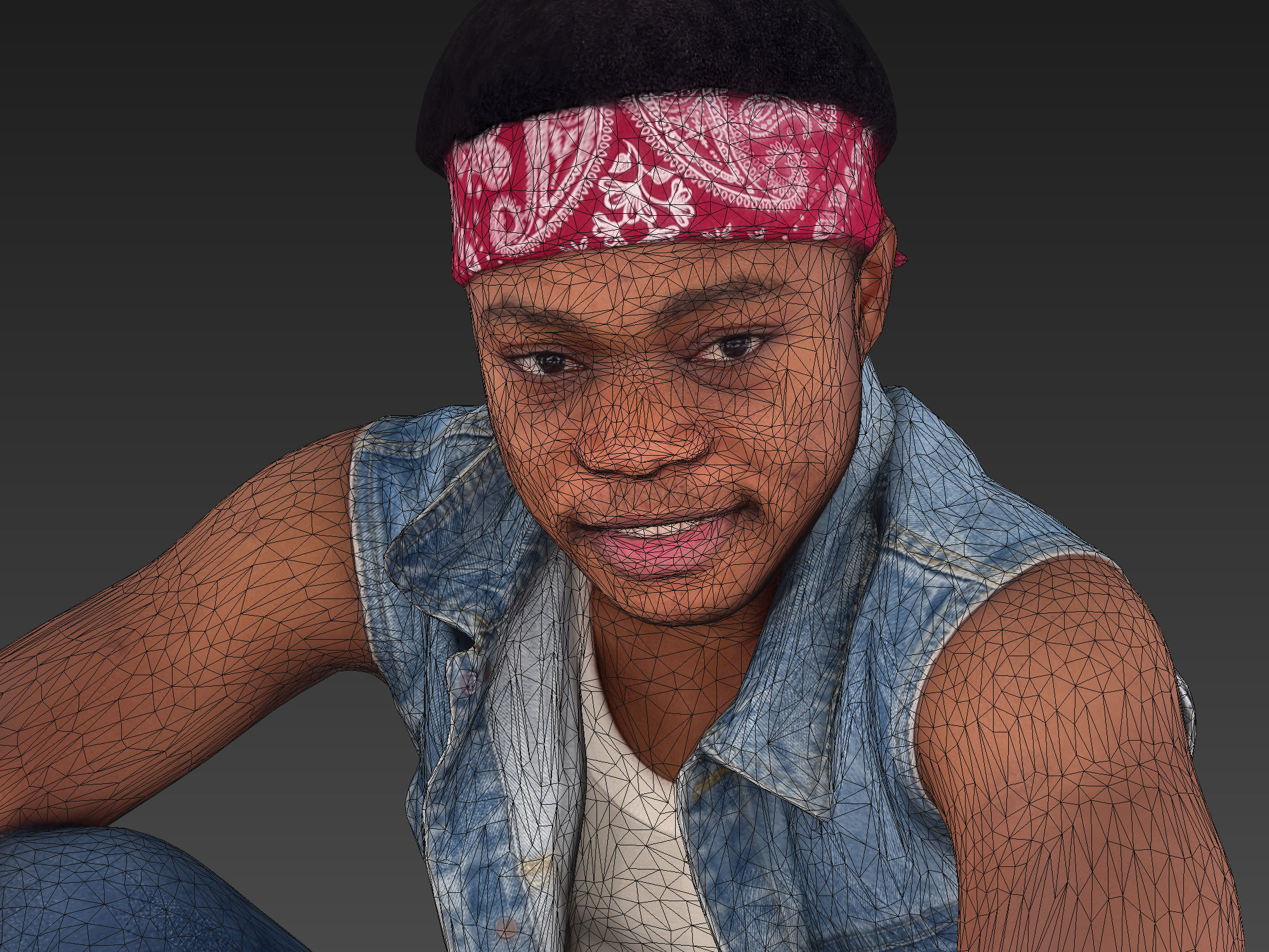 Buddy Sitting 3D model_9