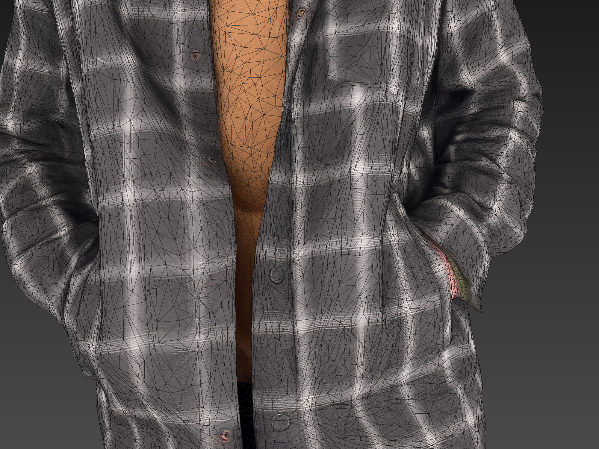 Guy in the Plaid Shirt Walking 3D model_7