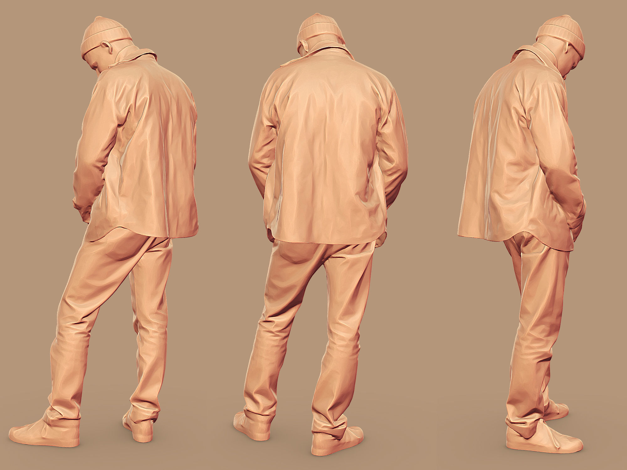 Guy in the Plaid Shirt 3D model_5