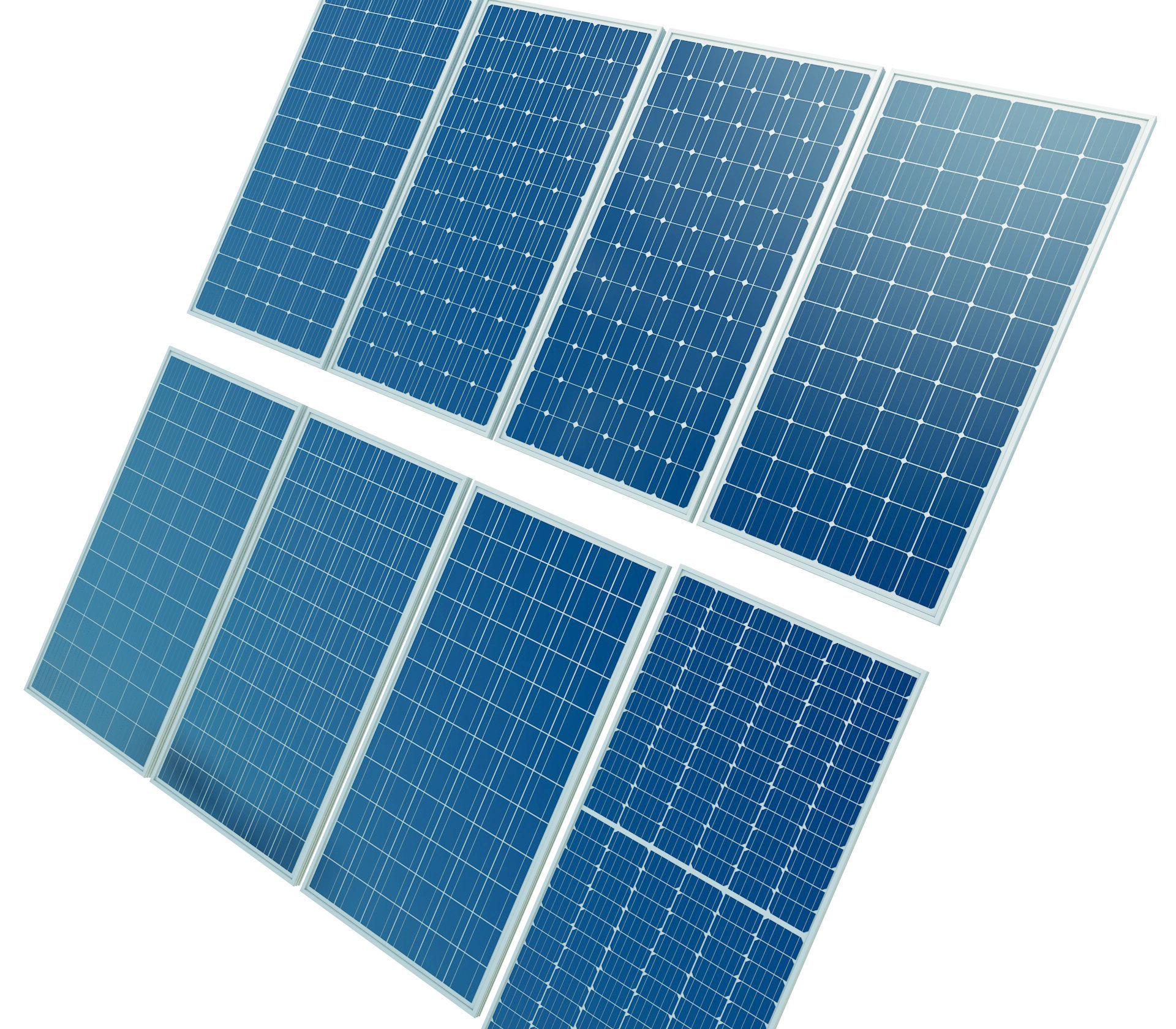 Solar panels v5 3D model_1