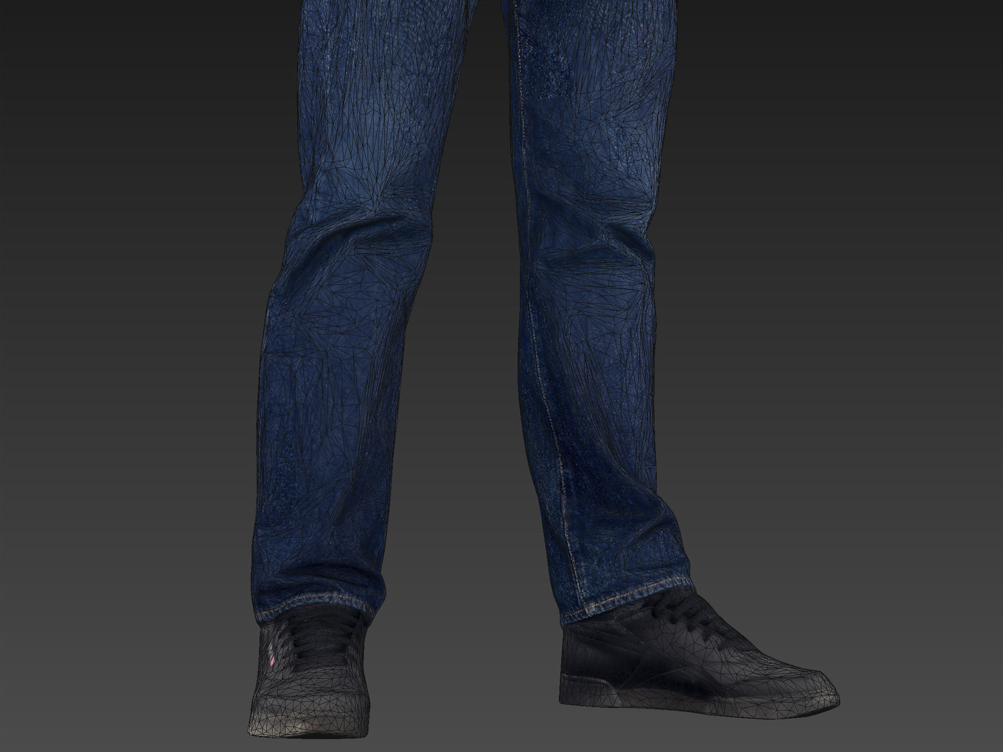 Handsome Guy in a Blue Sweater 3D model_8