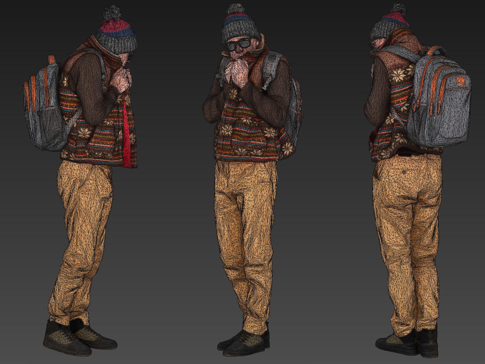 Frozen Guy in a Vest 3D model_9