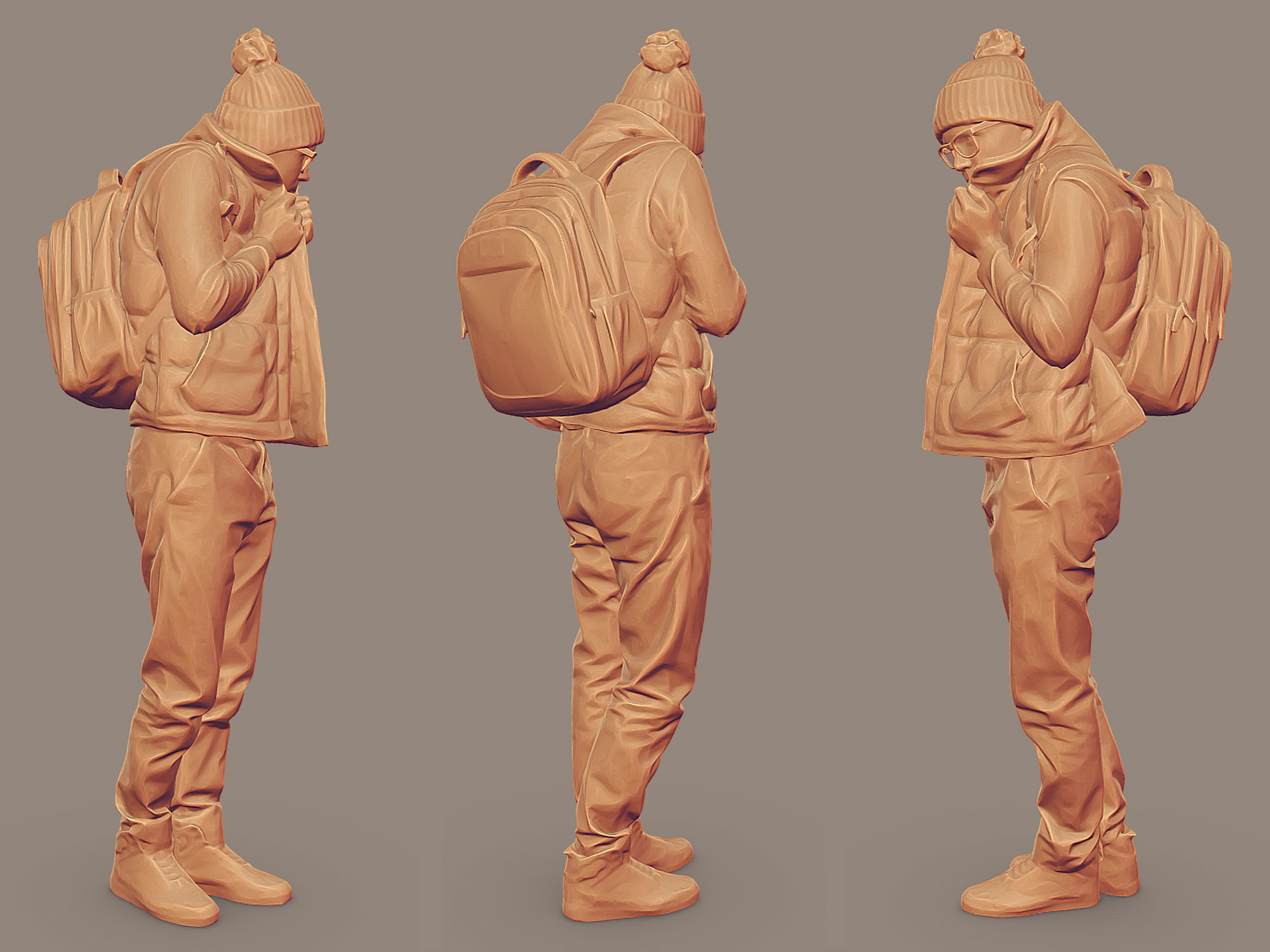 Frozen Guy in a Vest 3D model_5