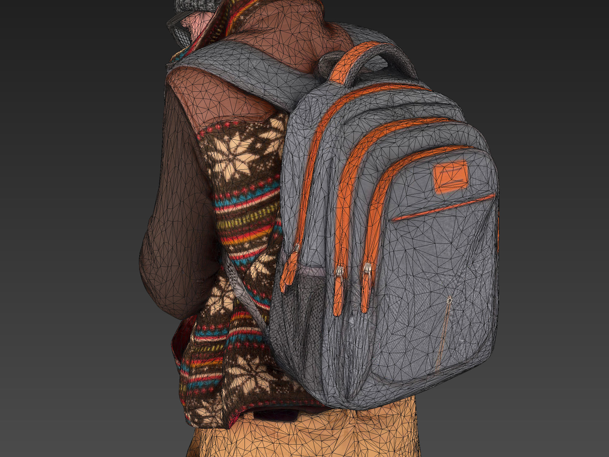 Frozen Guy in a Vest 3D model_7