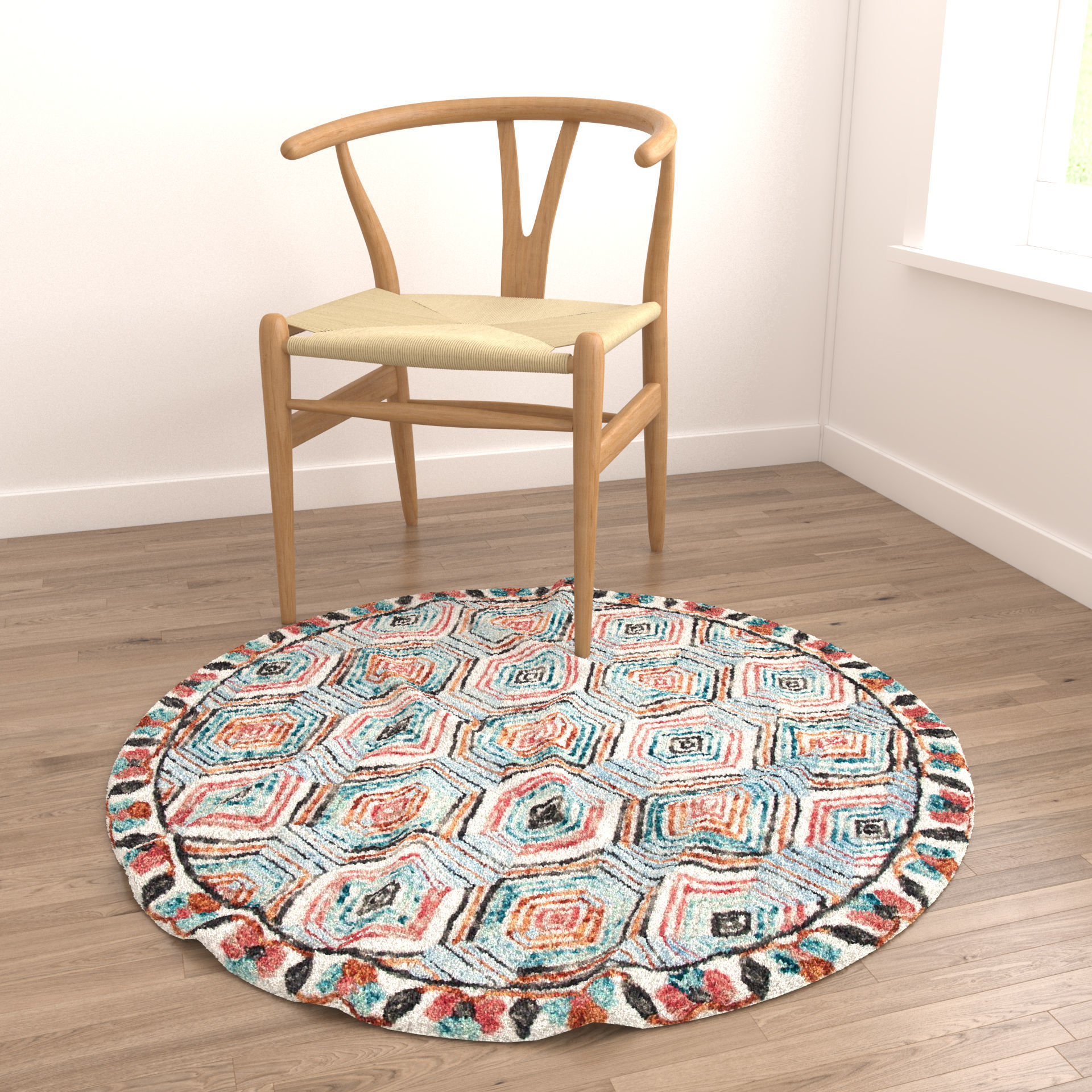 Rugs No 537 Low-poly 3D model_4