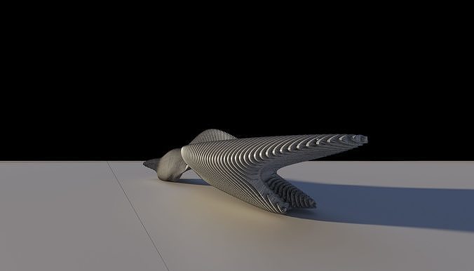 Wooden Bench 3D model 4