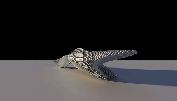 Wooden Bench 3D model 2