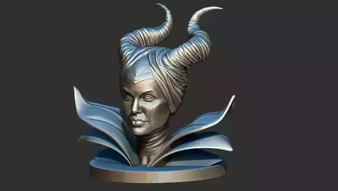 ANGELINA JOLIE MALEFICENT 3D PRINT MDODEL 3D print model