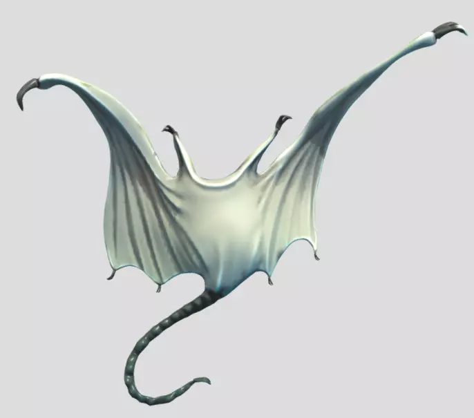 bat with no face Free 3D model