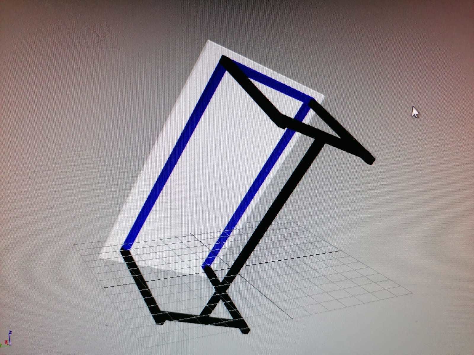 table 3d modelling  Low-poly 3D model_4