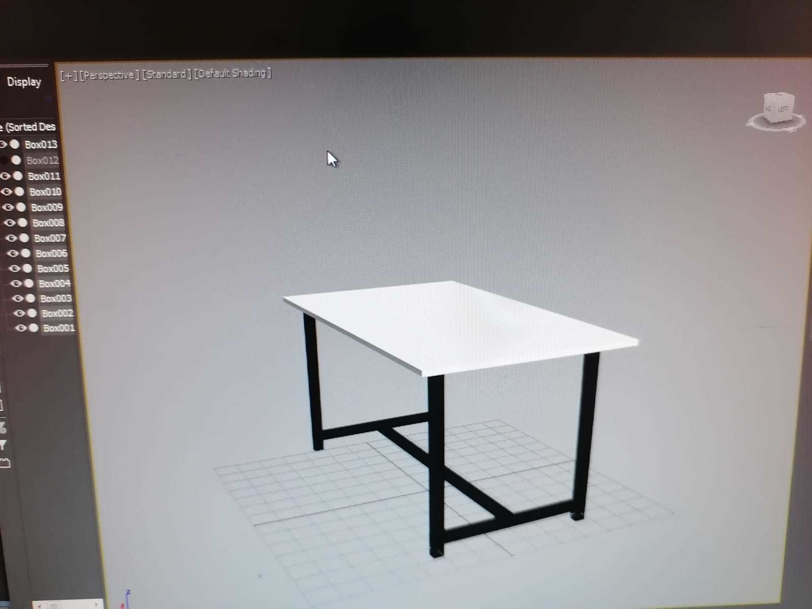 table 3d modelling  Low-poly 3D model_2