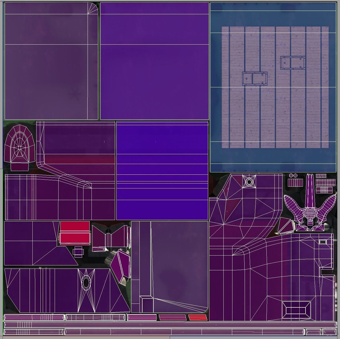 Crane Barge - low poly Low-poly 3D model_47