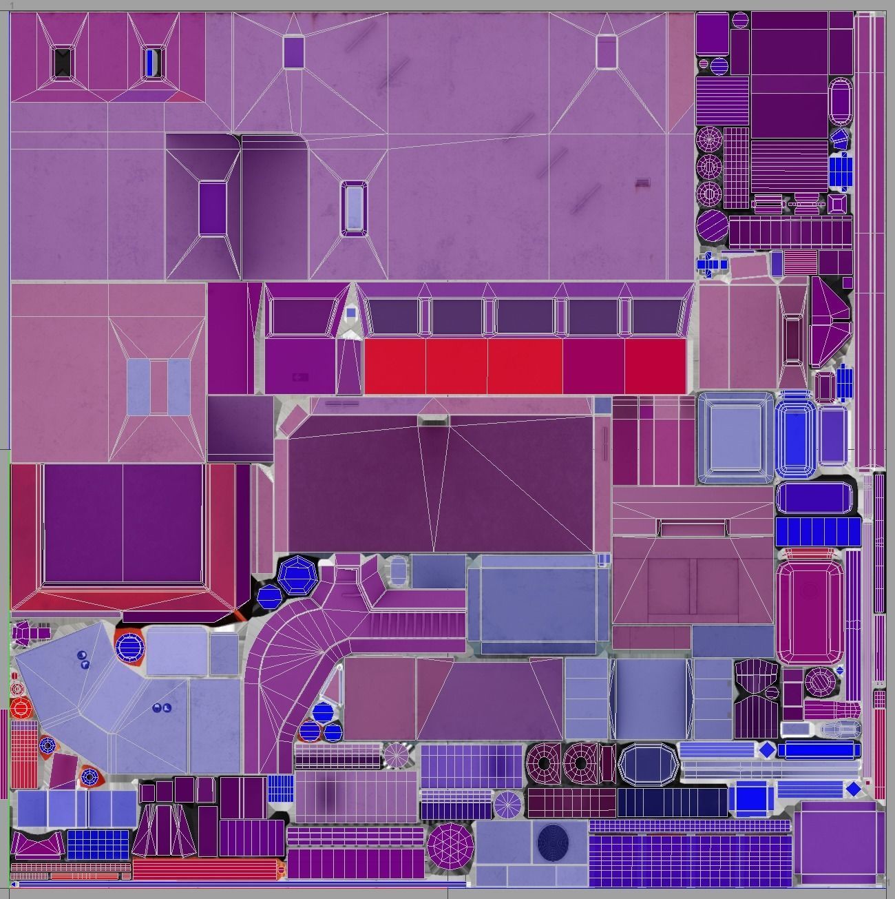Crane Barge - low poly Low-poly 3D model_48
