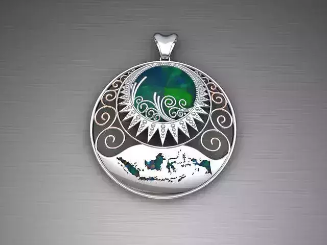 Pendant motif indonesian