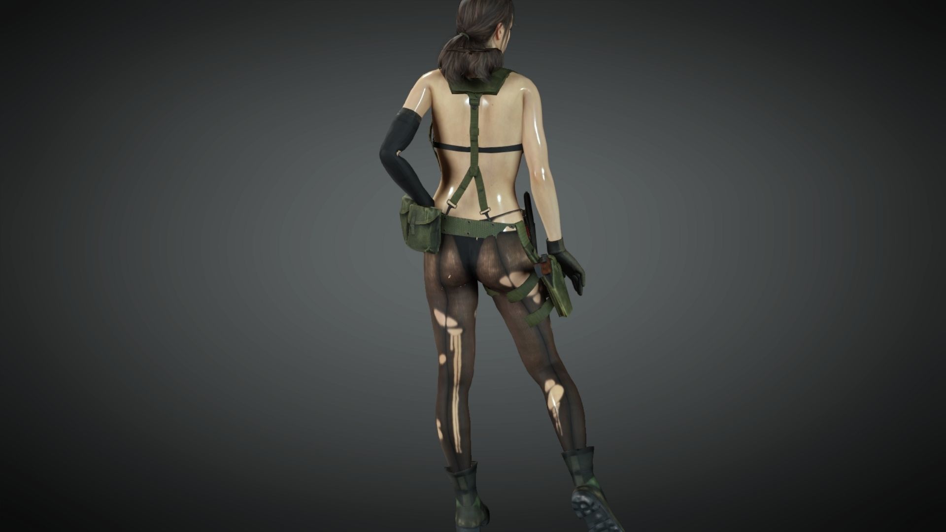 Quiet from Metal Gear Solid 5 3D Model  Low-poly 3D model_6