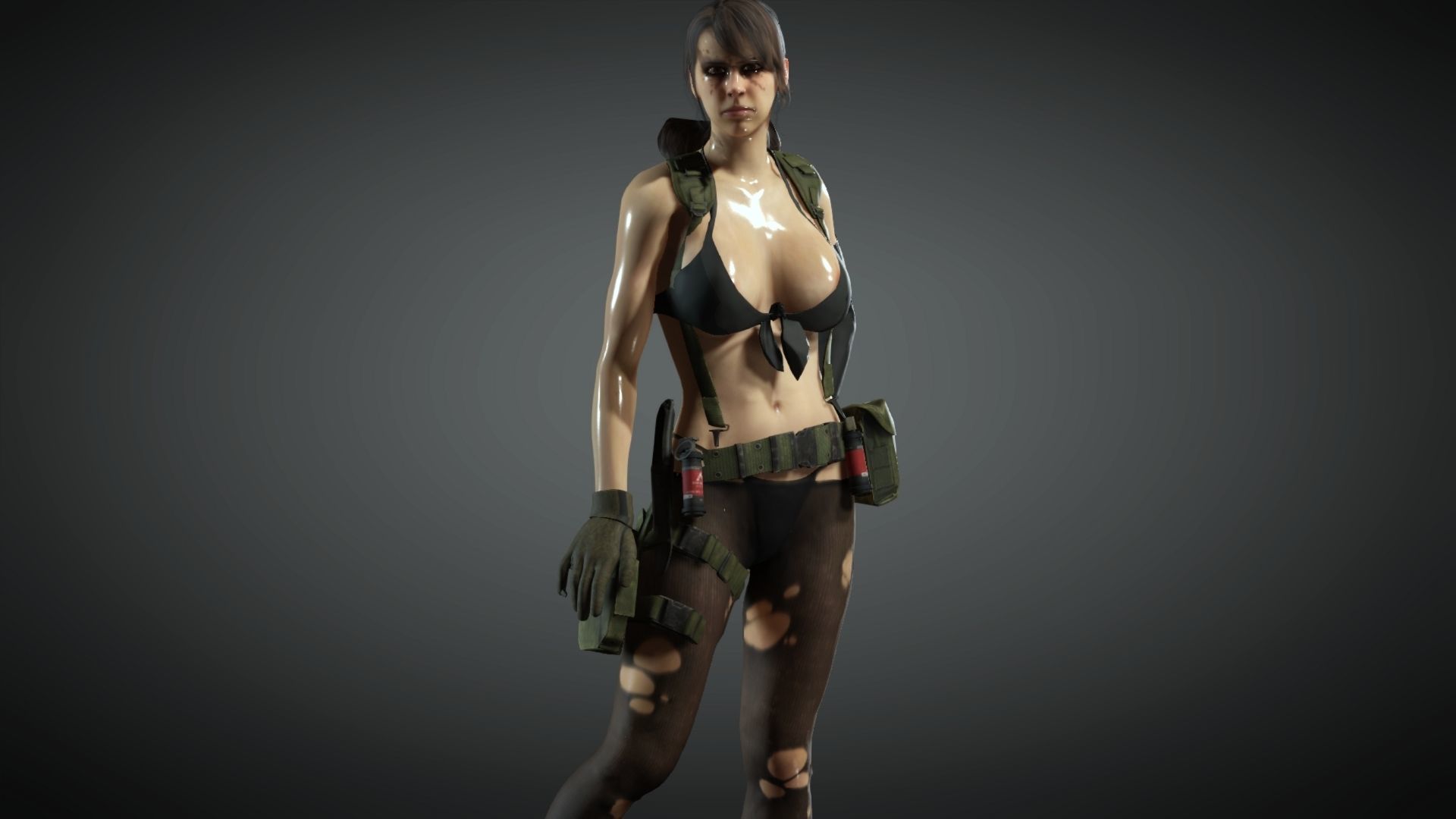 Quiet from Metal Gear Solid 5 3D Model  Low-poly 3D model_4
