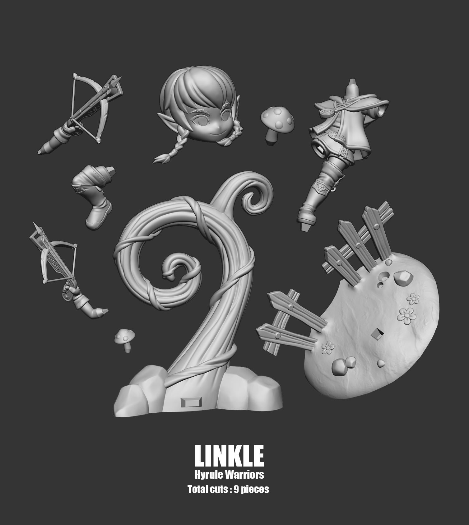 Linkle Chibi from Hyrule Warriors 3D print model_2