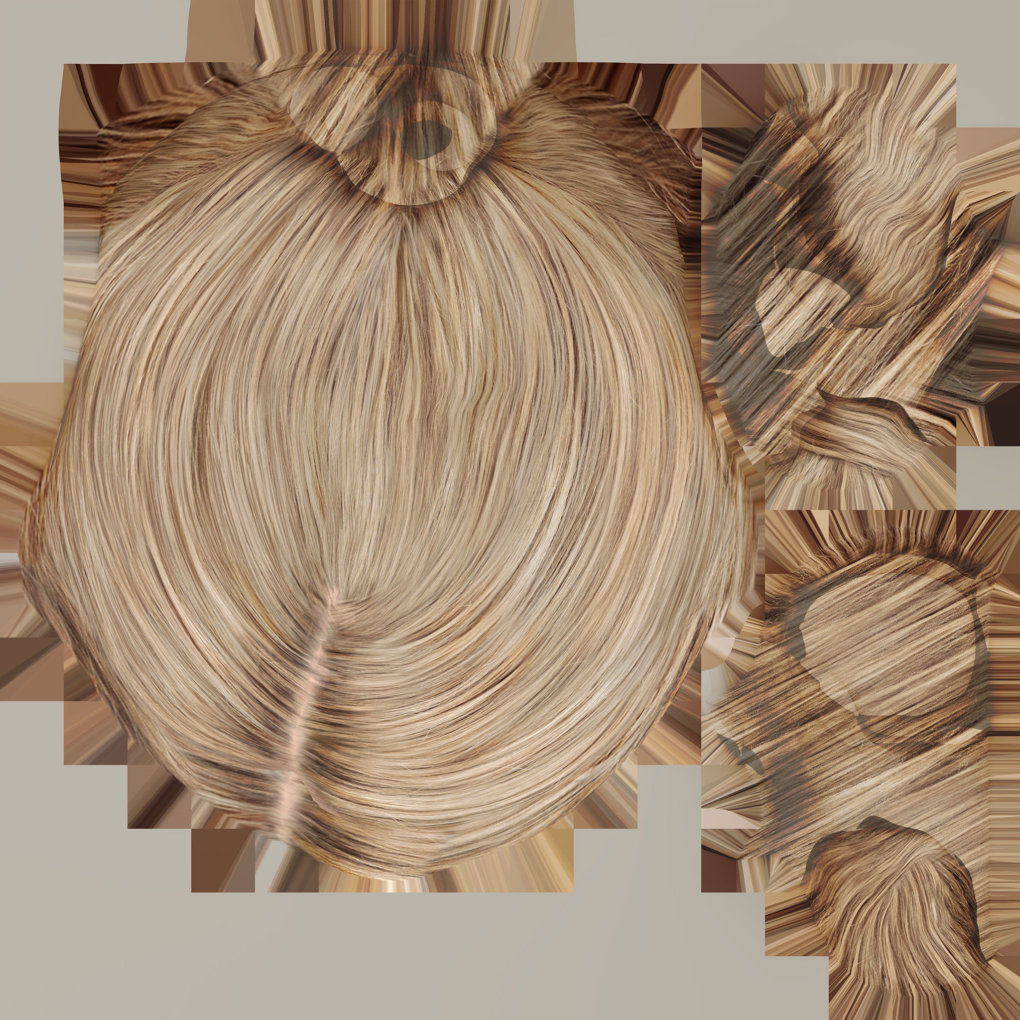 Ladies Night Party Dress Low-poly 3D model_16