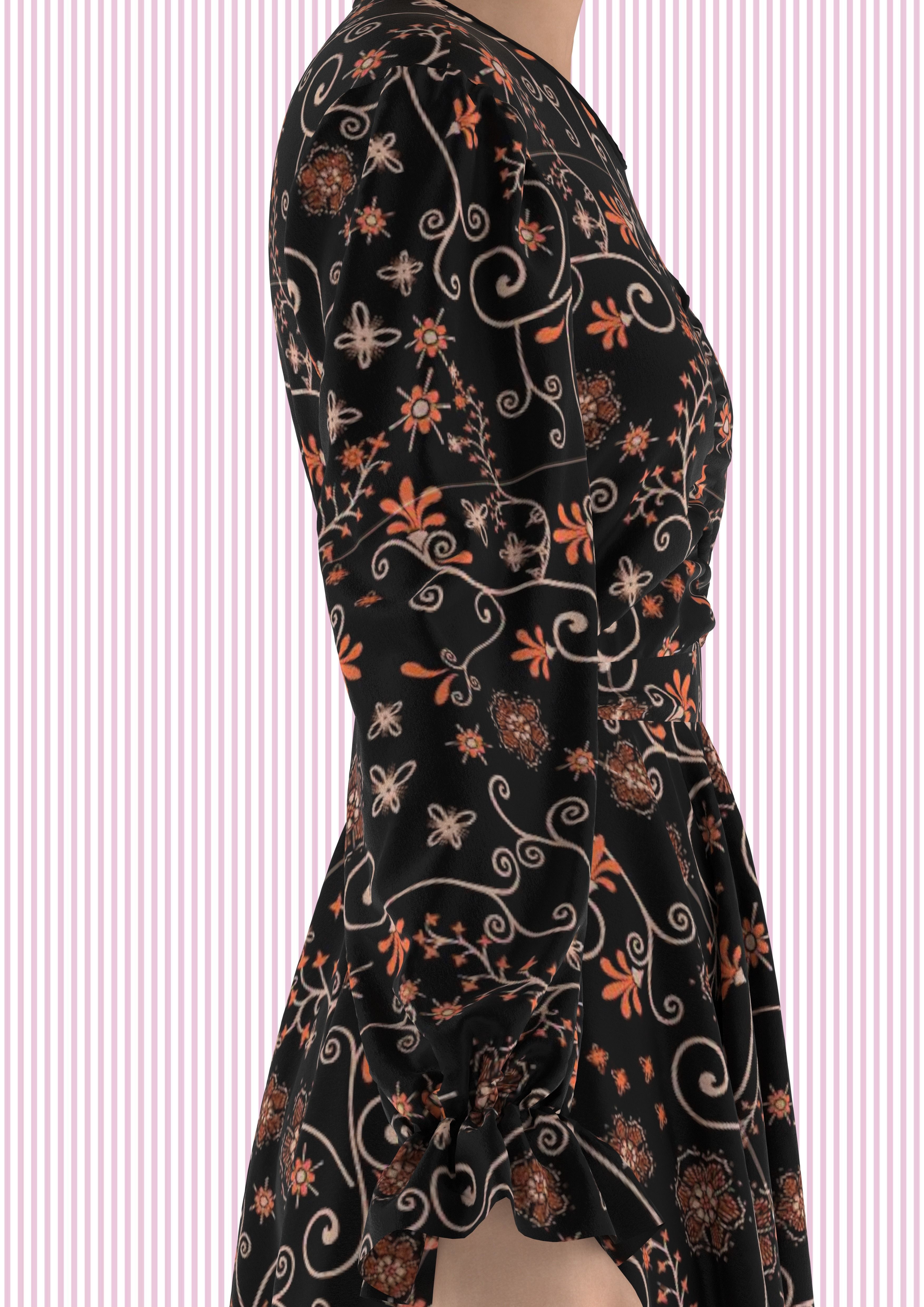 Ladies Night Party Dress Low-poly 3D model_5