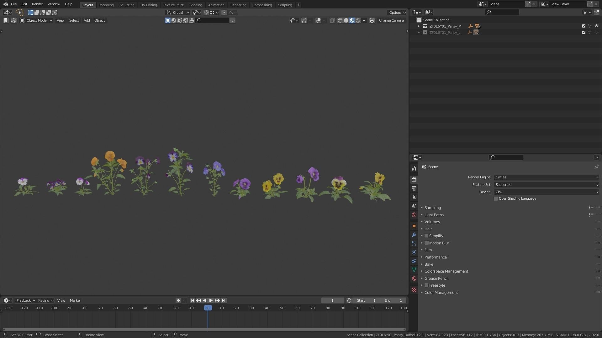 Pansy VFX Grace 3D model_6