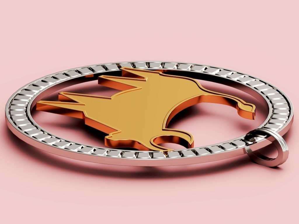 Taurus Pendant 3D print model_4