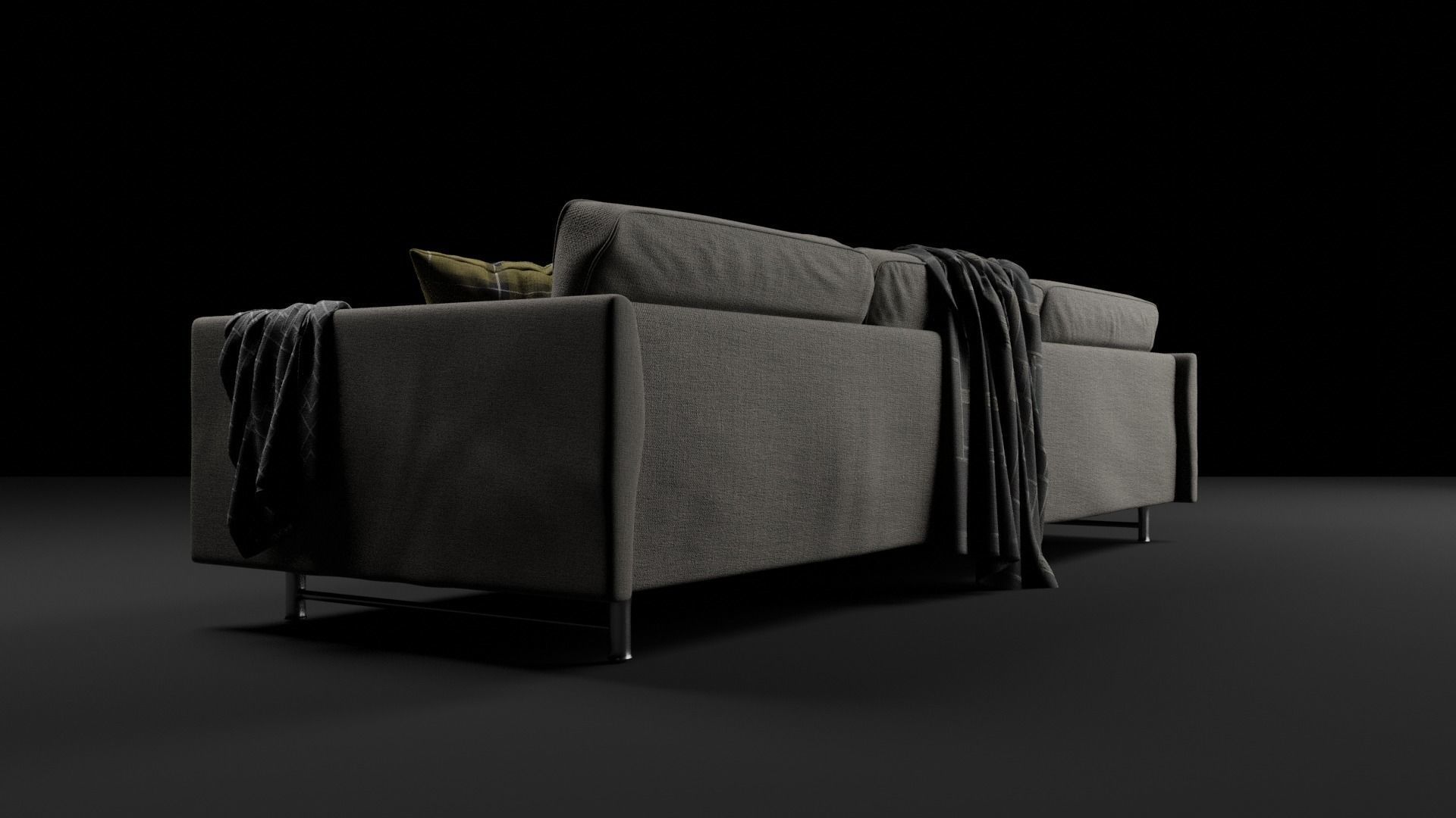 Realistic Couch Model sofa 3D model_13