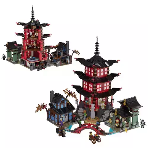 Lego - 70751 Temple of Airjitzu 3D model