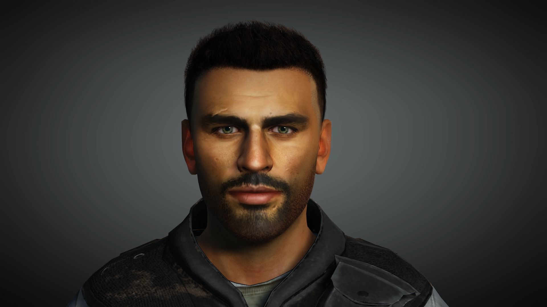 AAA Apocalypse Male Character 03 Low-poly 3D model_15