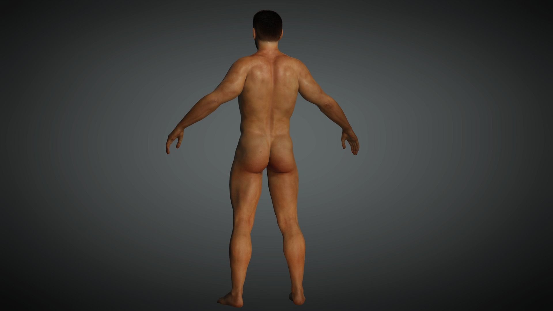 AAA Apocalypse Male Character 03 Low-poly 3D model_14