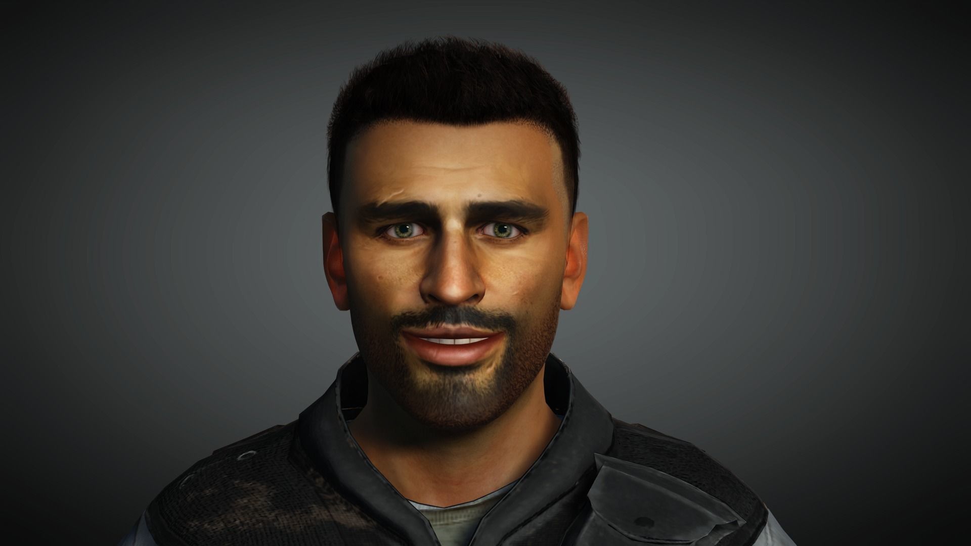 AAA Apocalypse Male Character 03 Low-poly 3D model_16