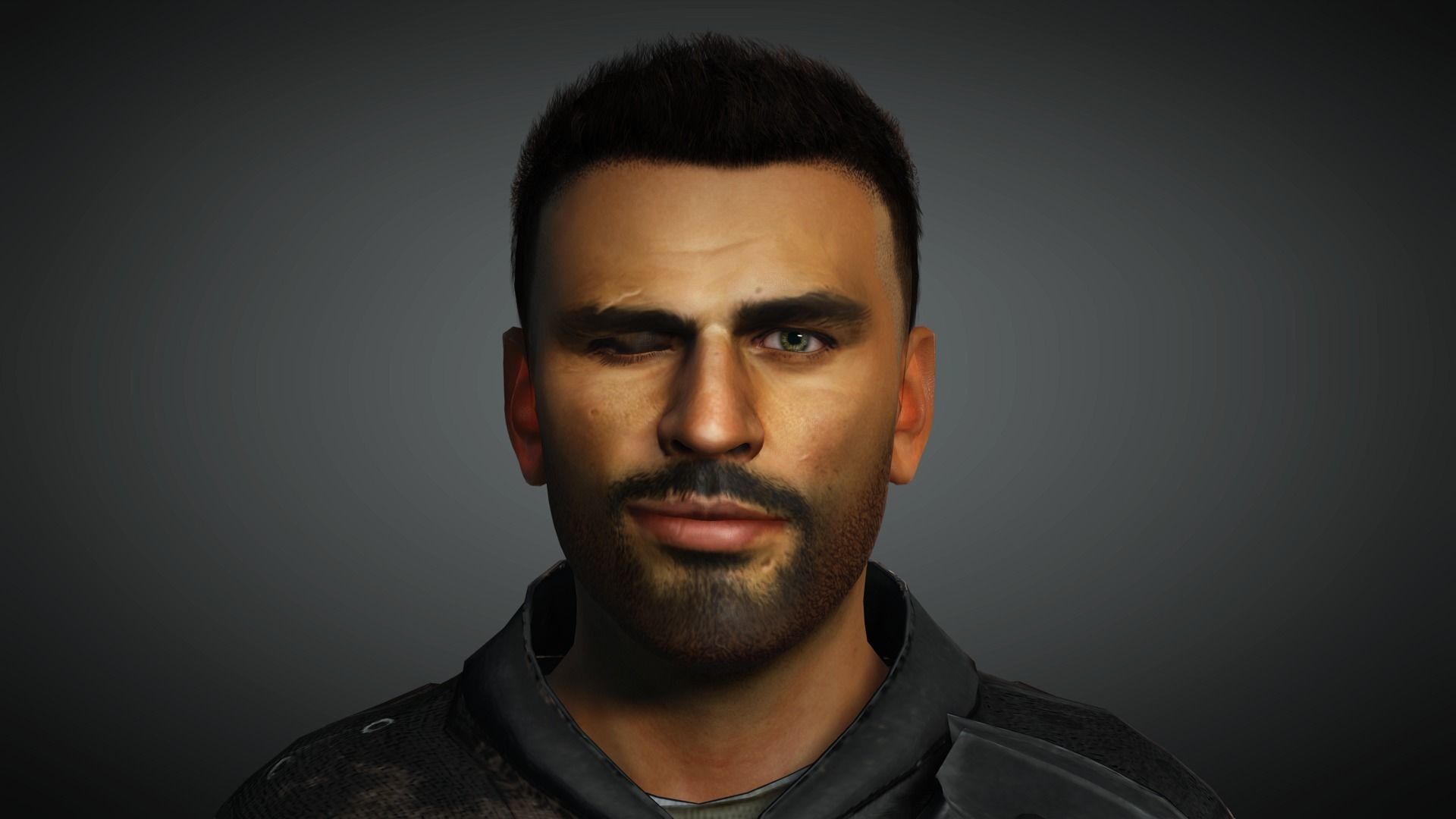 AAA Apocalypse Male Character 03 Low-poly 3D model_19