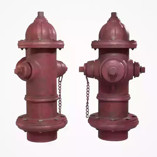 Firehydrant painted red