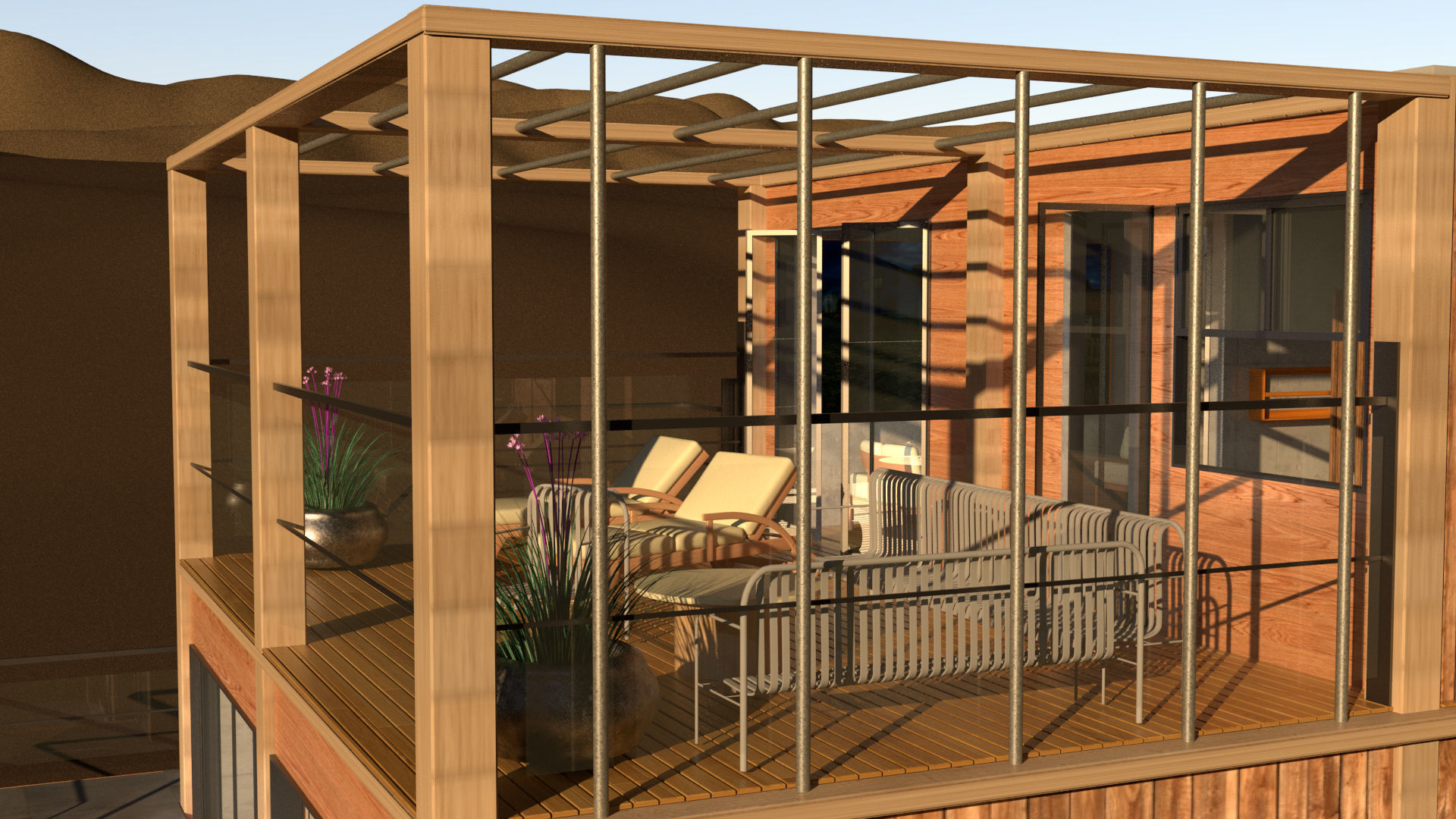 laosMovikheien wooden house in desert 3D model_4