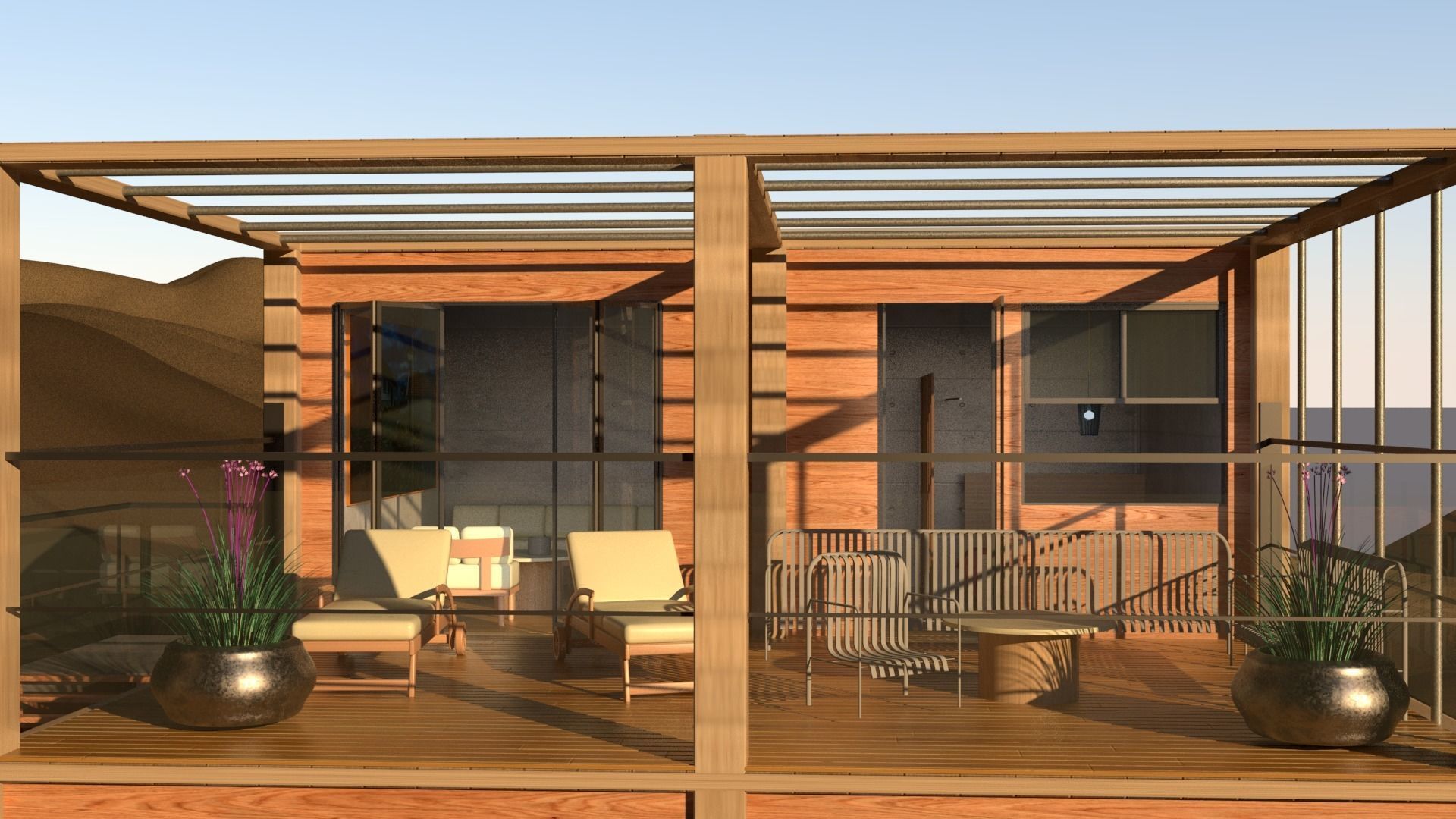 laosMovikheien wooden house in desert 3D model_3