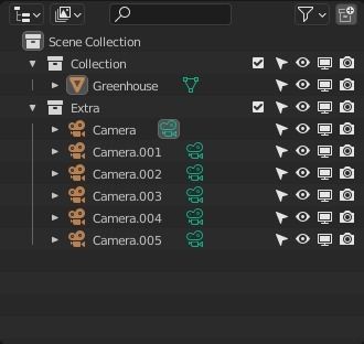 Greenhouse with glass roof Low-poly 3D model_16