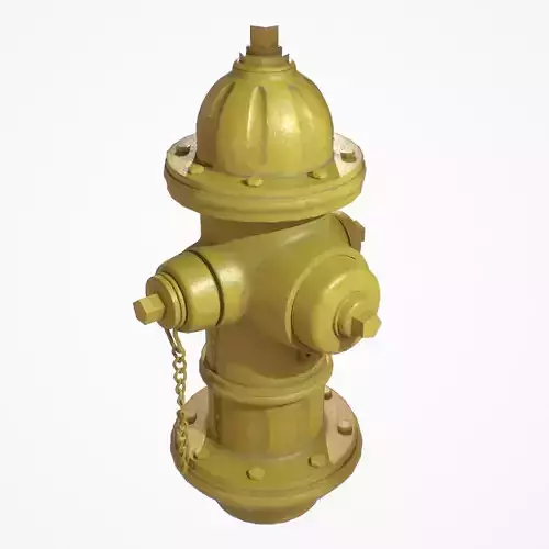 Firehydrant painted yellow