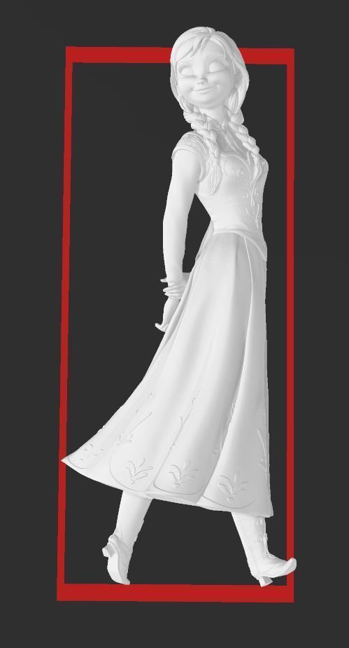 DISNEY FROZEN 3 PACK - ANNA ELSA and OLAF Hi Res 3D Print Files 3D print model_3