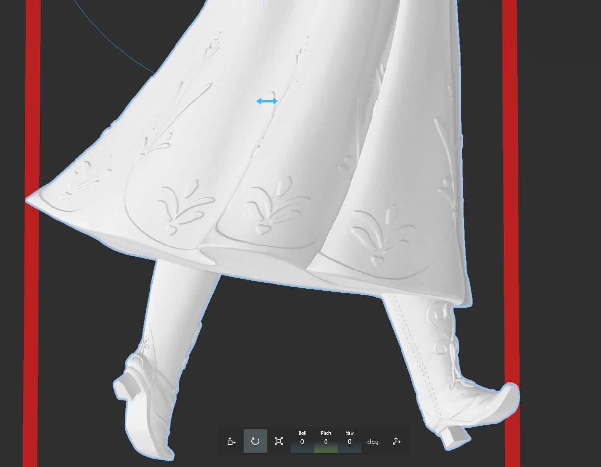 DISNEY FROZEN 3 PACK - ANNA ELSA and OLAF Hi Res 3D Print Files 3D print model_7