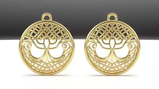 tree of life celtic earrings