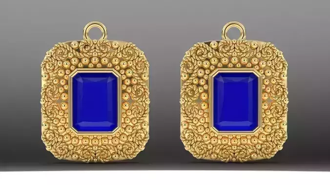 topaz moonstone earring 