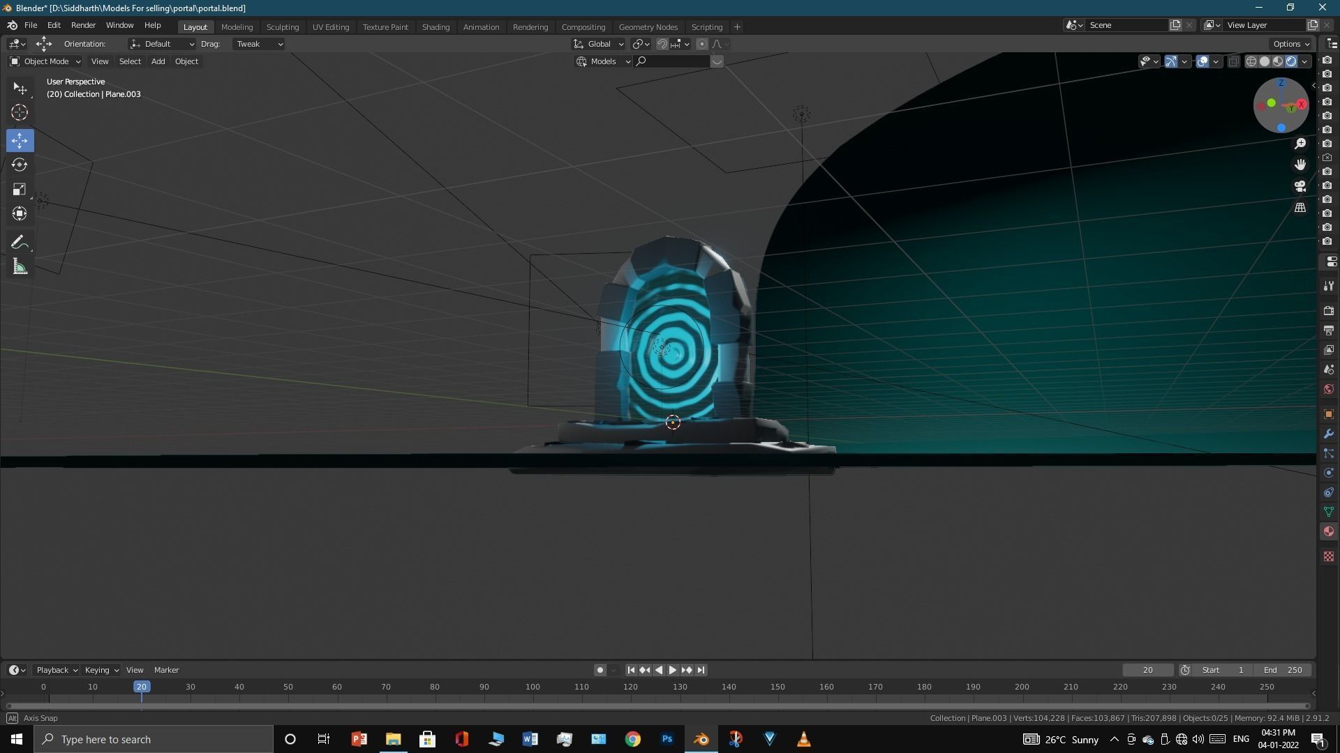 Old Portal 3D model_4
