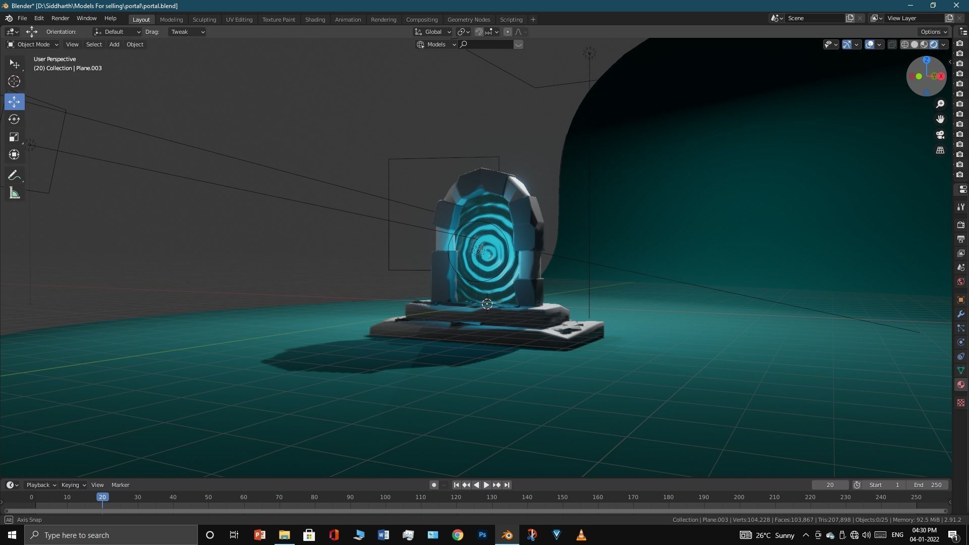 Old Portal 3D model_14
