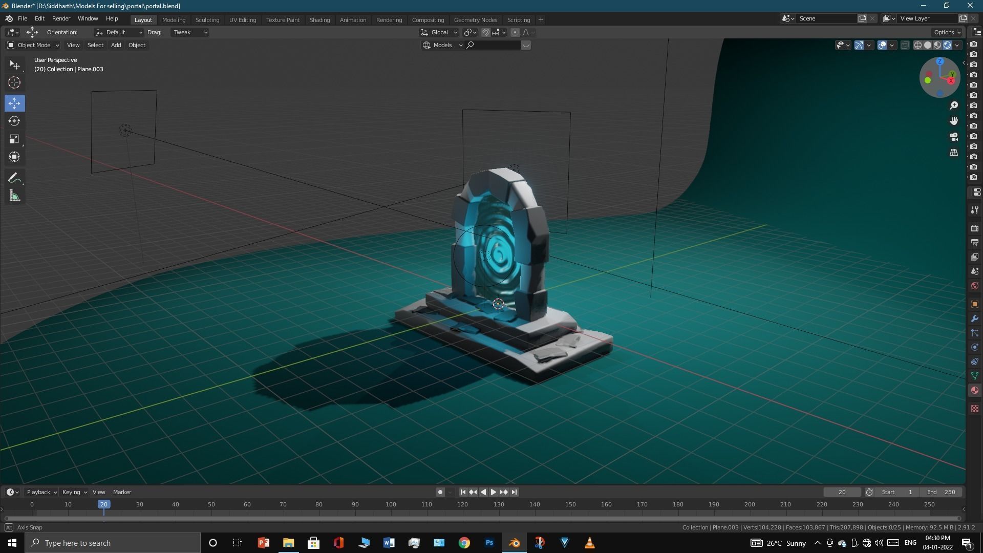 Old Portal 3D model_8