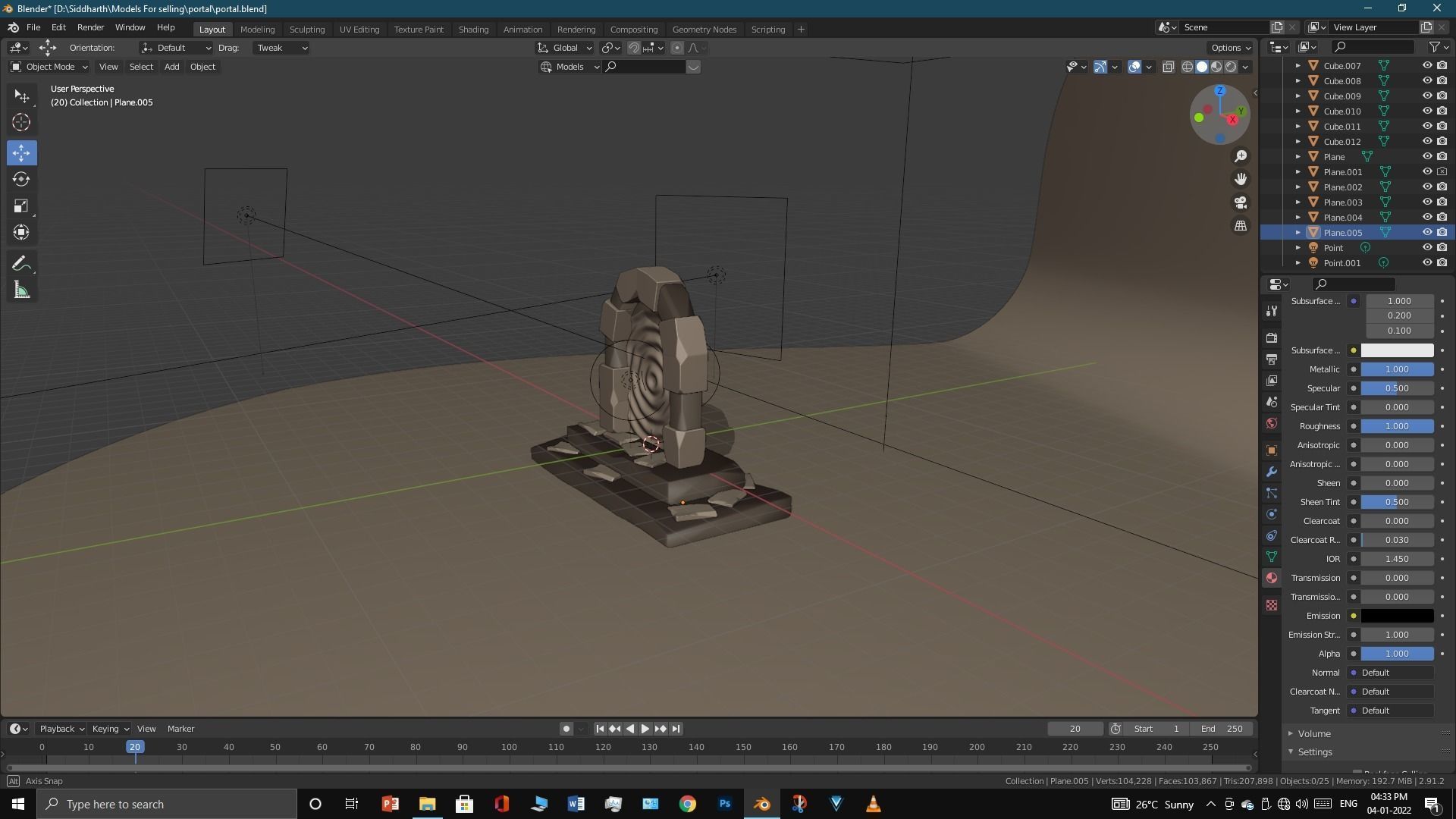 Old Portal 3D model_36