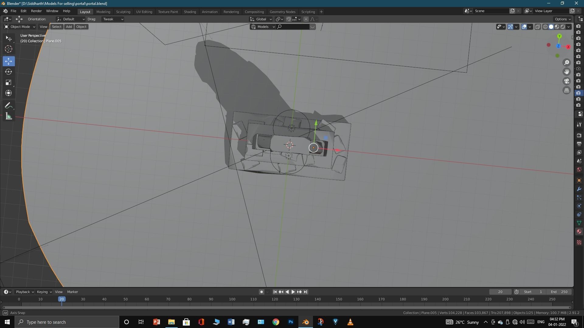 Old Portal 3D model_25